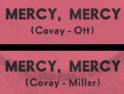 mercy mercy credits